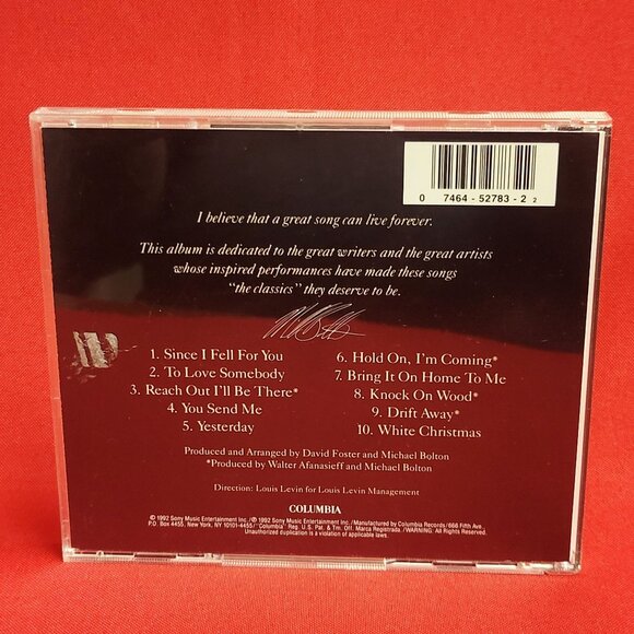 Michael Bolton Timeless The Classics CD 1992 - Picture 2 of 8